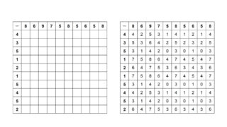 100マス計算 1桁 1桁の引き算 小学１年生の算数 無料プリント 計算問題無料印刷 Origami Project