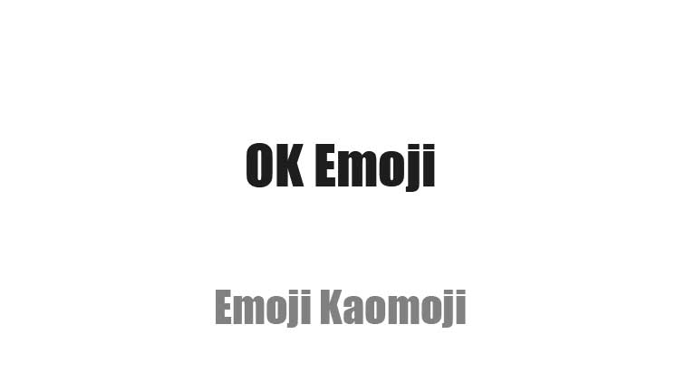 OKの絵文字・顔文字 - ワンタッチコピー
