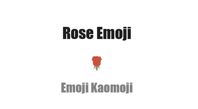 Rose Emojis & Kaomoji – One-Touch Copy