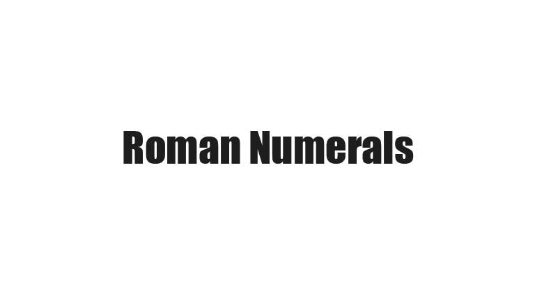 【コピペ】ローマ数字 1から100まで - ワンタッチコピー