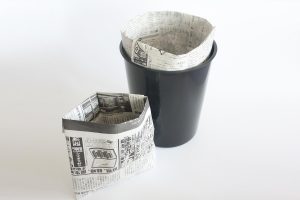 วิธีทำถุงขยะกระดาษหนังสือพิมพ์ / ถุงขยะ | คำแนะนำง่ายๆ