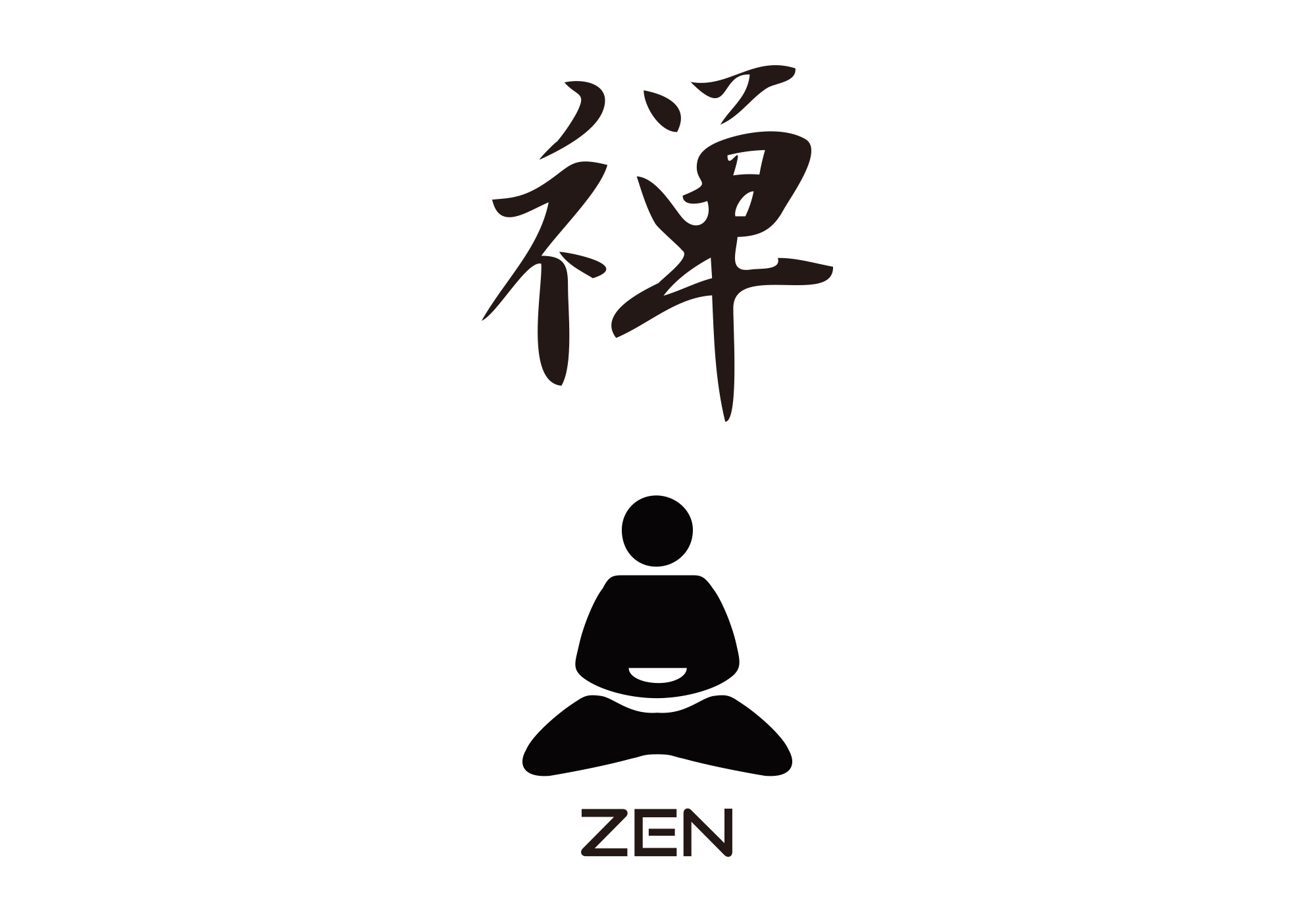 Zen / 禅 Cool Japanese KANJI All Design Art free Download